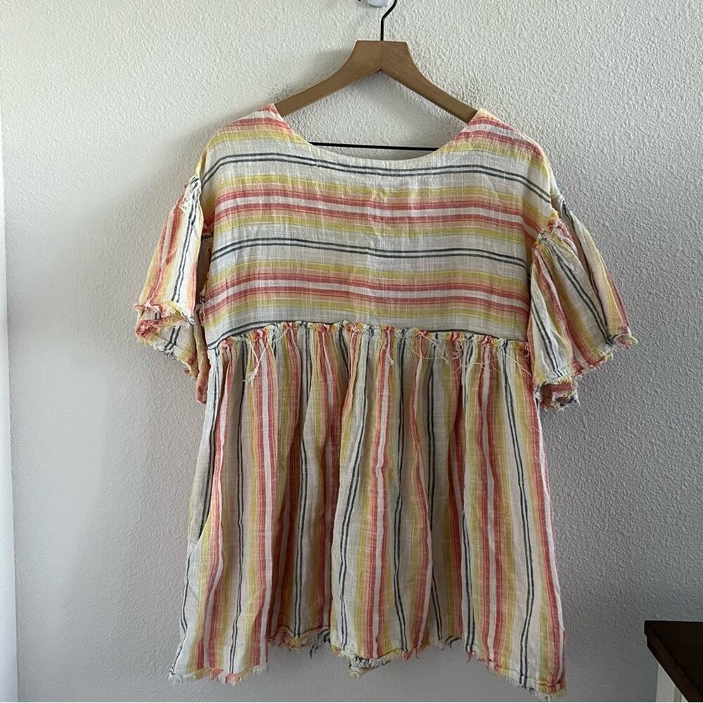 Free People Summer Nights Striped Top XS